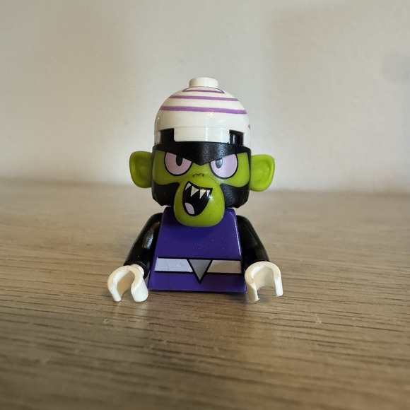 LEGO Minifigure Mojo Jojo ppg001 Powerpuff‎ Girls INCOMPLETE Mini Figure